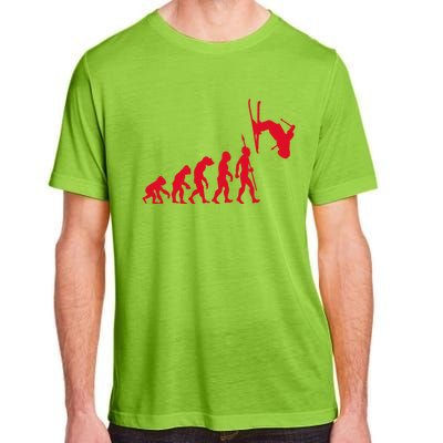 Skiing Skiing Skiers Winter Sports Evolution Gift Adult ChromaSoft Performance T-Shirt