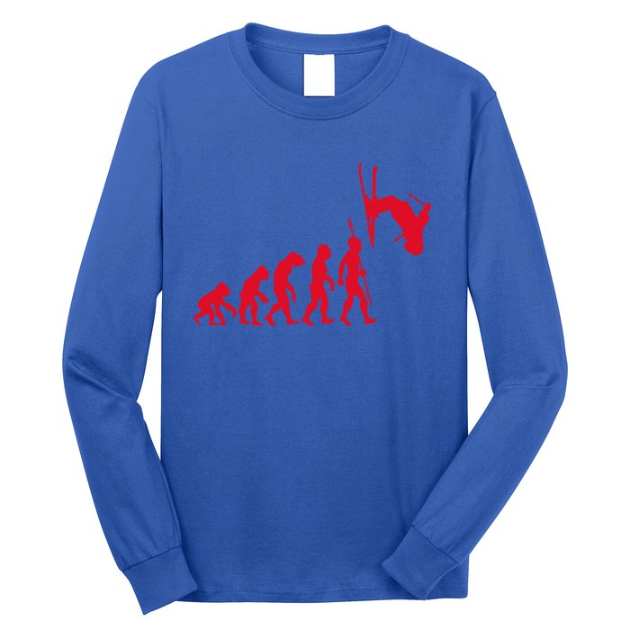 Skiing Skiing Skiers Winter Sports Evolution Gift Long Sleeve Shirt