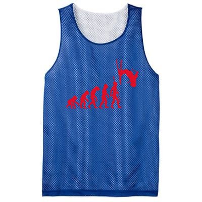 Skiing Skiing Skiers Winter Sports Evolution Gift Mesh Reversible Basketball Jersey Tank