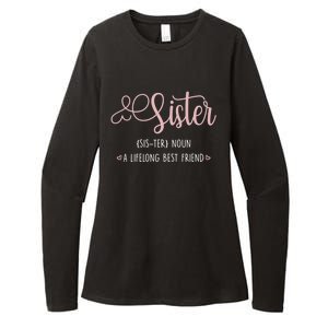 Sister Sibling Sister Definition A Lifelong Best Friend Cute Gift Womens CVC Long Sleeve Shirt