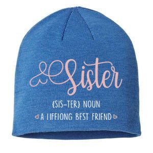 Sister Sibling Sister Definition A Lifelong Best Friend Cute Gift Sustainable Beanie