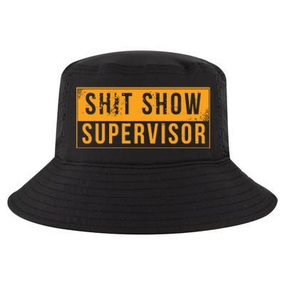 Shit Show Supervisor Funny Vintage Cool Comfort Performance Bucket Hat