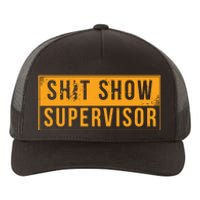 Shit Show Supervisor Funny Vintage Yupoong Adult 5-Panel Trucker Hat