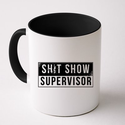 Shit Show Supervisor Funny Vintage Mug