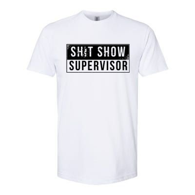 Shit Show Supervisor Funny Vintage Softstyle® CVC T-Shirt