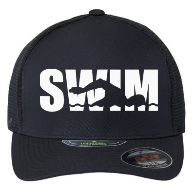 Swim swimmer Flexfit Unipanel Trucker Cap