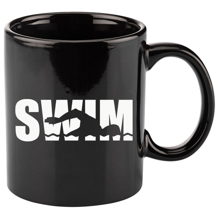 Swim swimmer 11oz C Handle Ceramic Mug