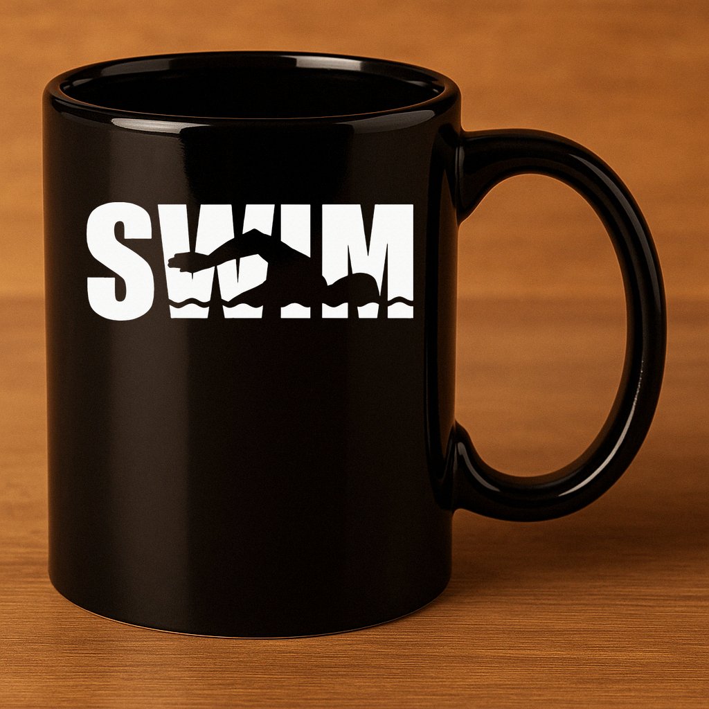 Swim swimmer 11oz C Handle Ceramic Mug