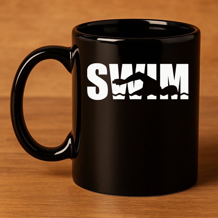 Swim swimmer 11oz C Handle Ceramic Mug