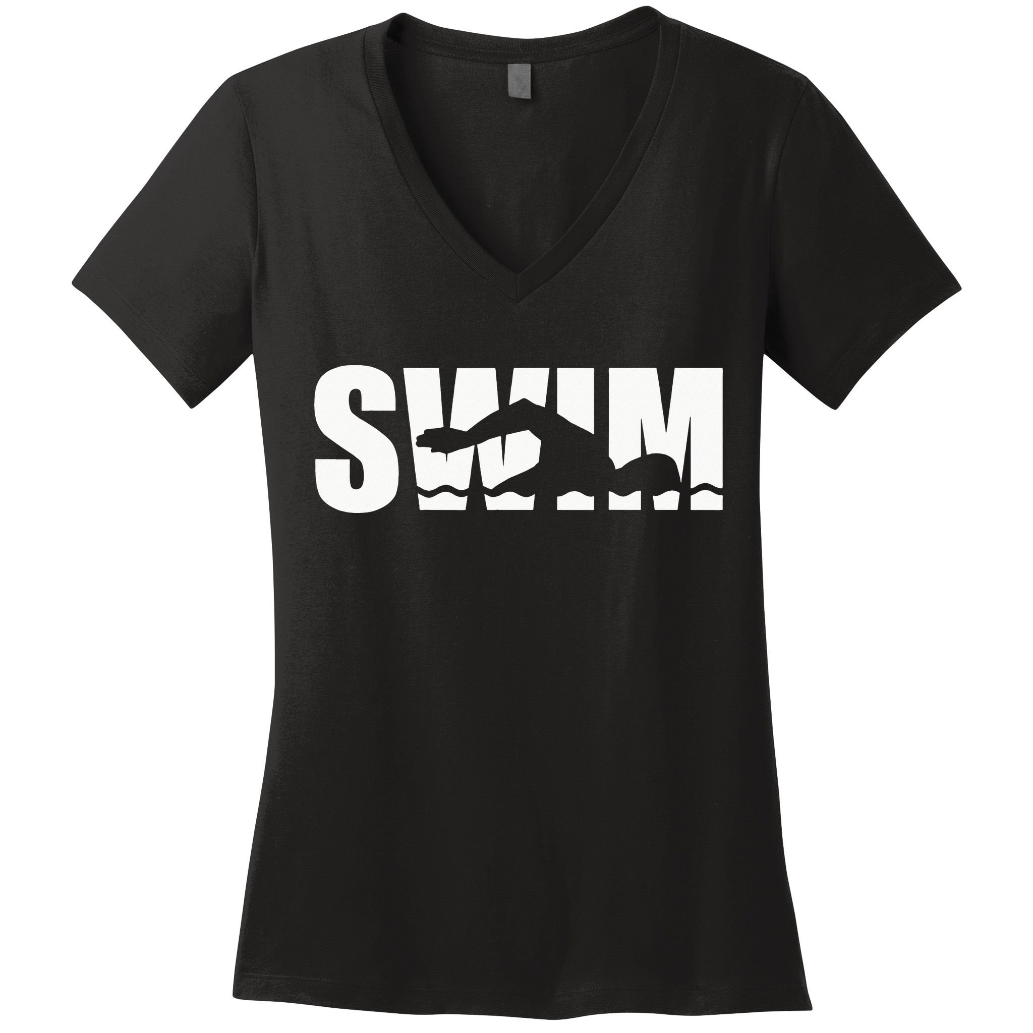 Swim swimmer Women's V-Neck T-Shirt