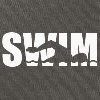 Swim swimmer Cotton Canvas Backpack