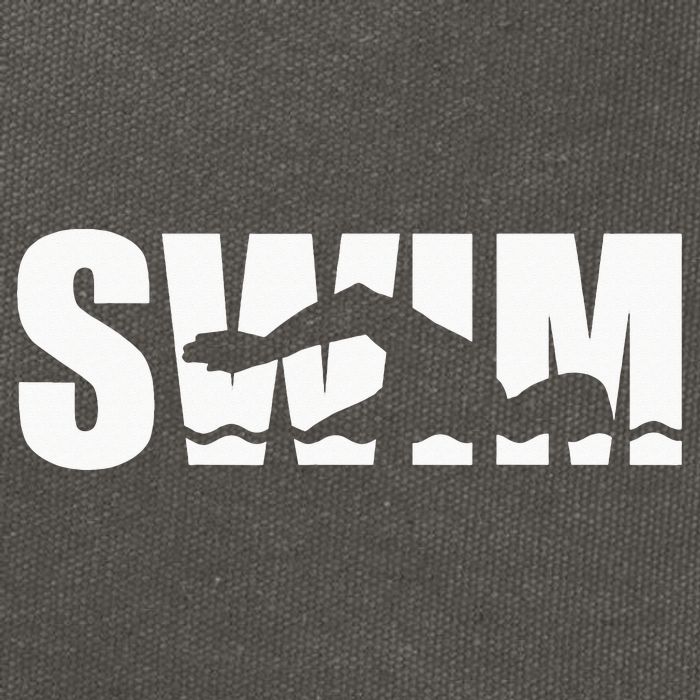 Swim swimmer Cotton Canvas Backpack