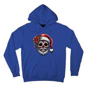 Santa Sugar Skull Mexican Calavera Christmas Hoodie