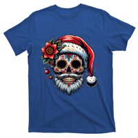 Santa Sugar Skull Mexican Calavera Christmas T-Shirt