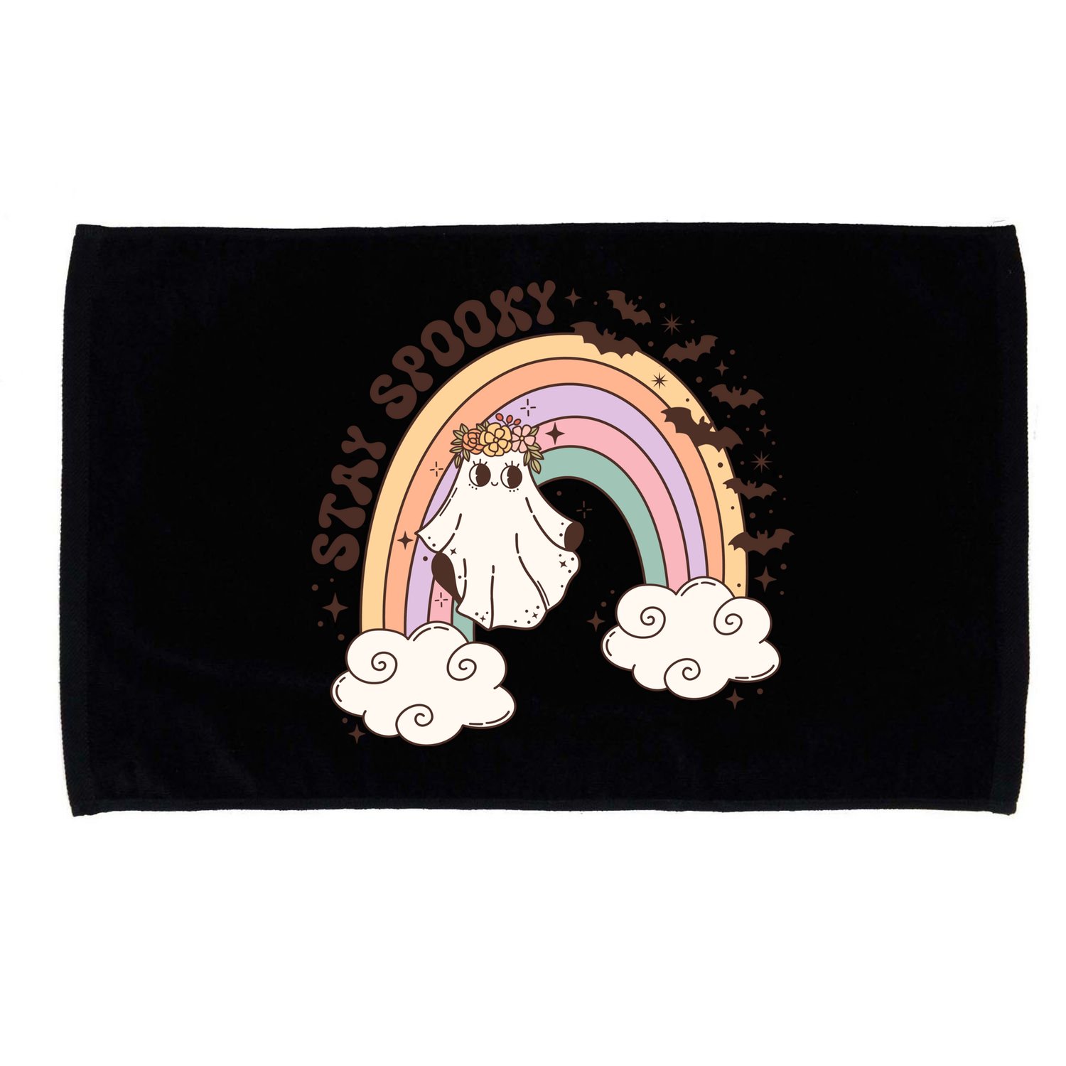 Stays Spooky Skeleton Dripping Face Halloween Spooky Season Gift Microfiber Hand Towel