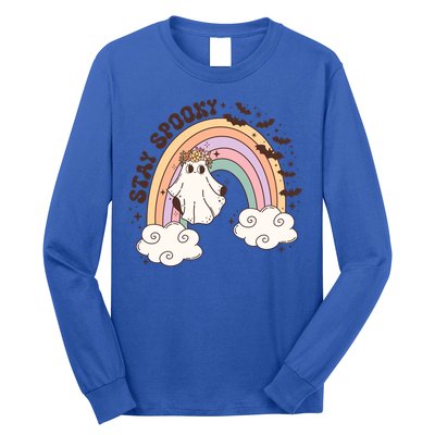 Stays Spooky Skeleton Dripping Face Halloween Spooky Season Gift Long Sleeve Shirt