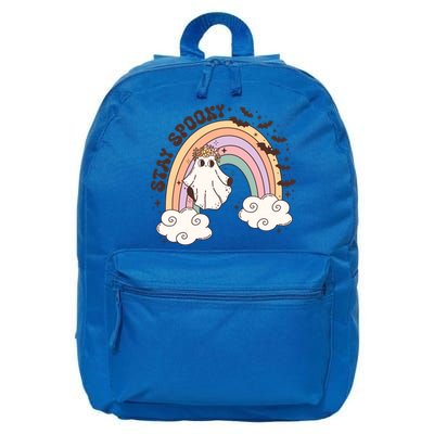 Stays Spooky Skeleton Dripping Face Halloween Spooky Season Gift 16 in Basic Backpack