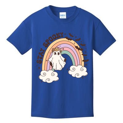 Stays Spooky Skeleton Dripping Face Halloween Spooky Season Gift Kids T-Shirt