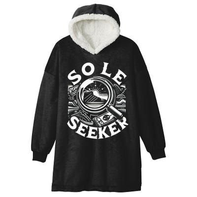 Sole Seeker Shoe Collector Sneakerhead Hooded Wearable Blanket