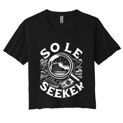 Sole Seeker Shoe Collector Sneakerhead Crop Top