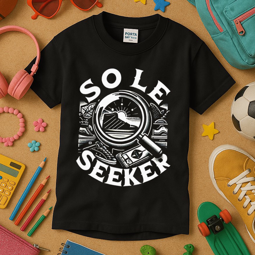 Sole Seeker Shoe Collector Sneakerhead Kids T-Shirt