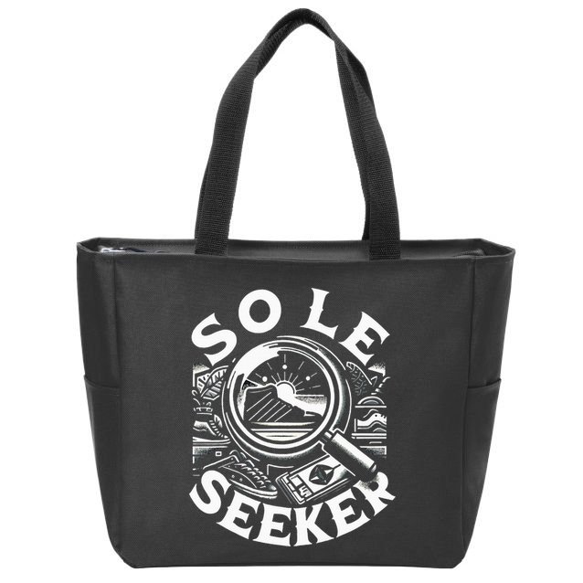 Sole Seeker Shoe Collector Sneakerhead Zip Tote Bag