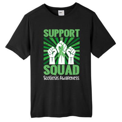 Scoliosis Support Squad Family Scoliosis Awareness Month Gift Tall Fusion ChromaSoft Performance T-Shirt