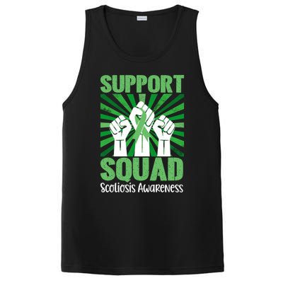 Scoliosis Support Squad Family Scoliosis Awareness Month Gift PosiCharge Competitor Tank