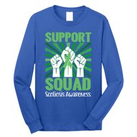 Scoliosis Support Squad Family Scoliosis Awareness Month Gift Long Sleeve Shirt