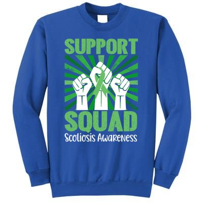 Scoliosis Support Squad Family Scoliosis Awareness Month Gift Sweatshirt