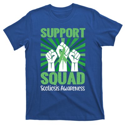 Scoliosis Support Squad Family Scoliosis Awareness Month Gift T-Shirt