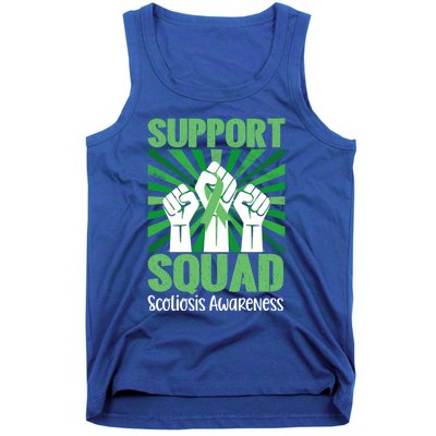 Scoliosis Support Squad Family Scoliosis Awareness Month Gift Tank Top