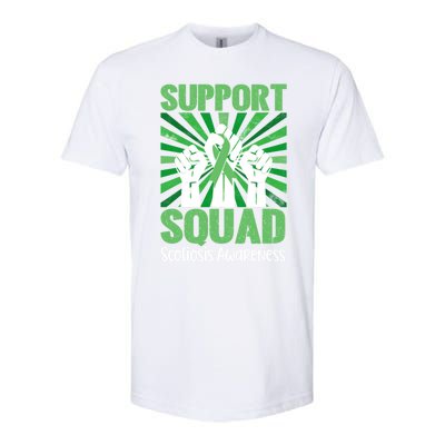 Scoliosis Support Squad Family Scoliosis Awareness Month Gift Softstyle CVC T-Shirt