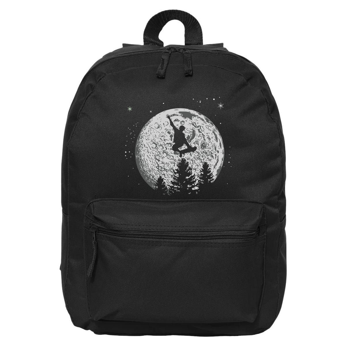 Skater Skateboarder Skateboard Moon Skateboarding Gift 16 in Basic Backpack