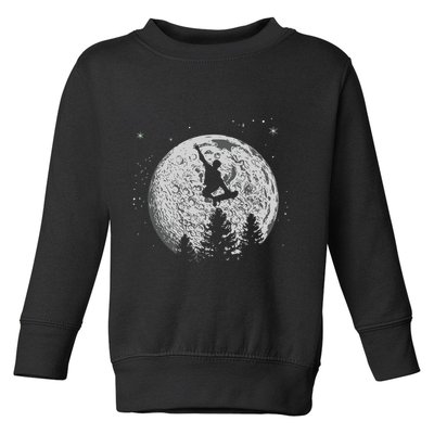 Skater Skateboarder Skateboard Moon Skateboarding Gift Toddler Sweatshirt