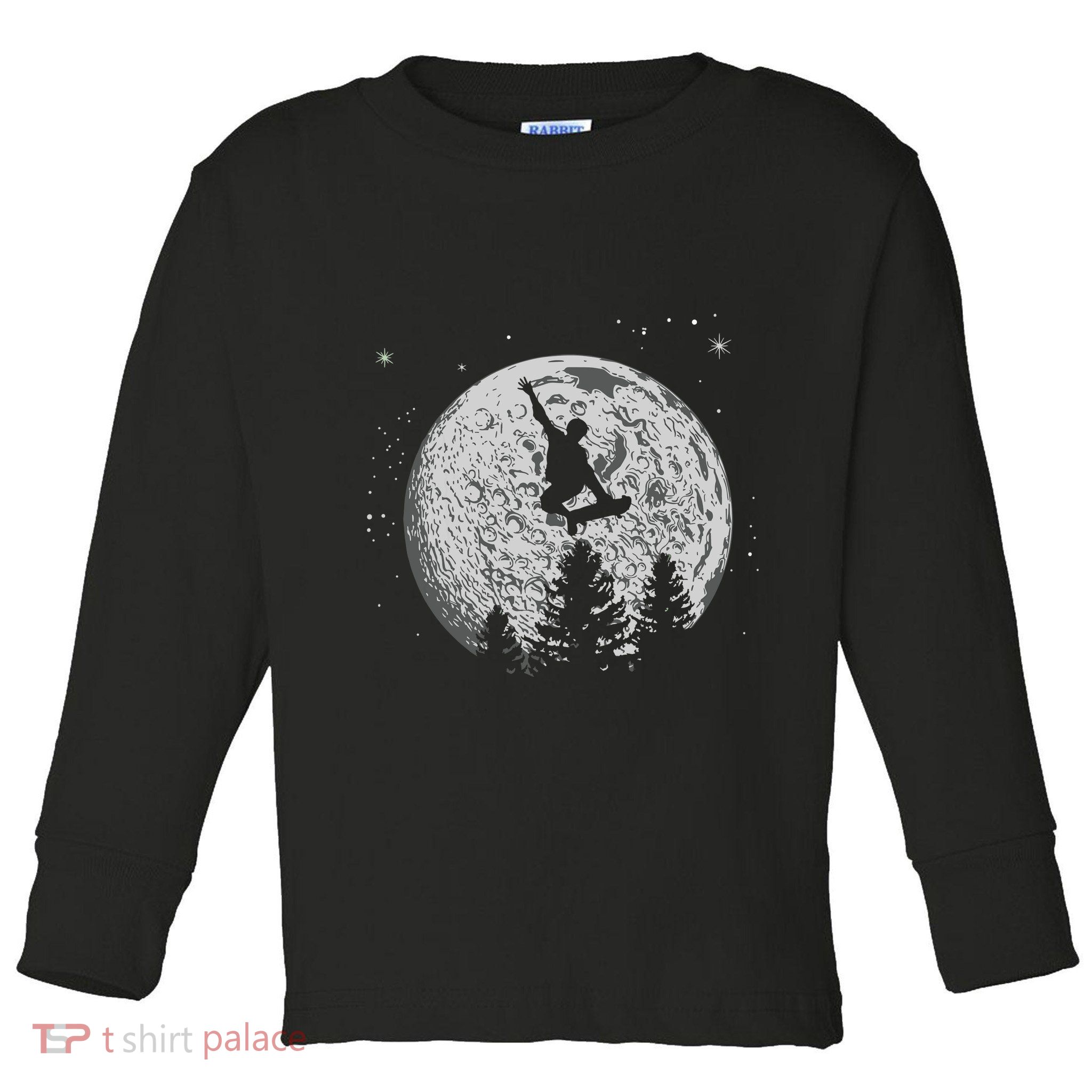 Skater Skateboarder Skateboard Moon Skateboarding Gift Toddler Long Sleeve Shirt