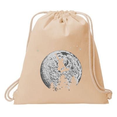 Skater Skateboarder Skateboard Moon Skateboarding Gift Drawstring Bag
