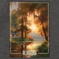 Serene Southern Sunset Alabama Vector Backpack