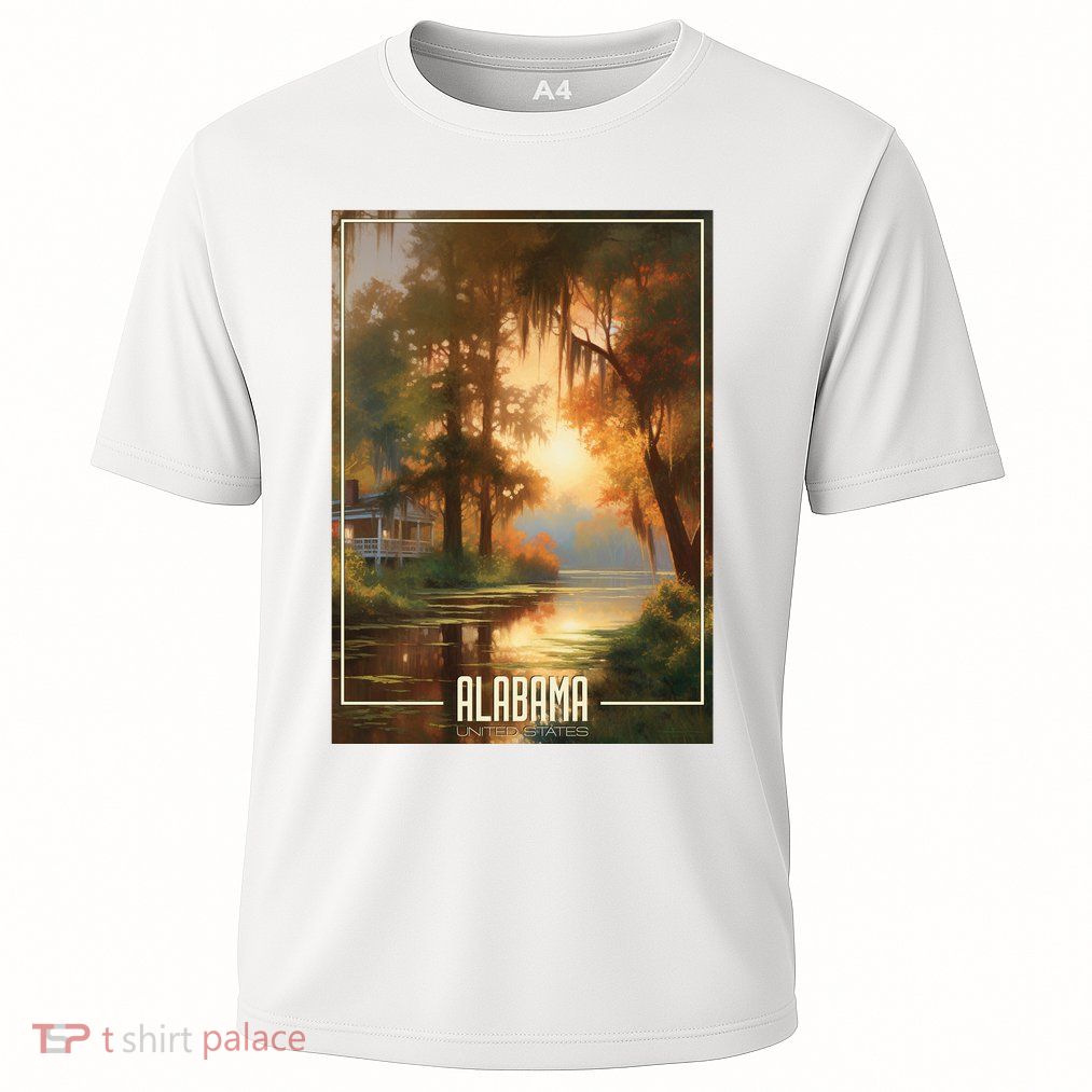 Serene Southern Sunset Alabama Cooling Performance Crew T-Shirt