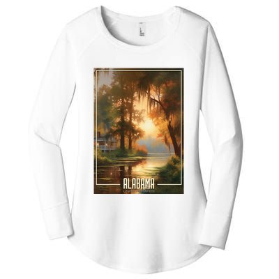Serene Southern Sunset Alabama Women's Perfect Tri Tunic Long Sleeve Shirt