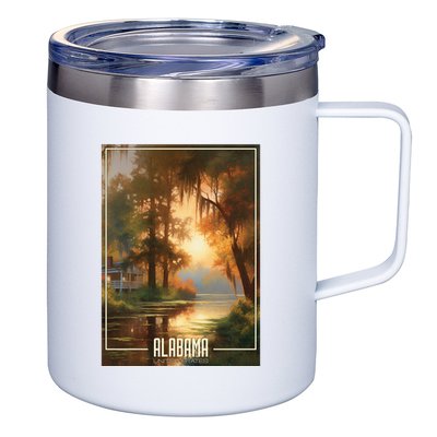 Serene Southern Sunset Alabama 12oz Stainless Steel Coffee Mug