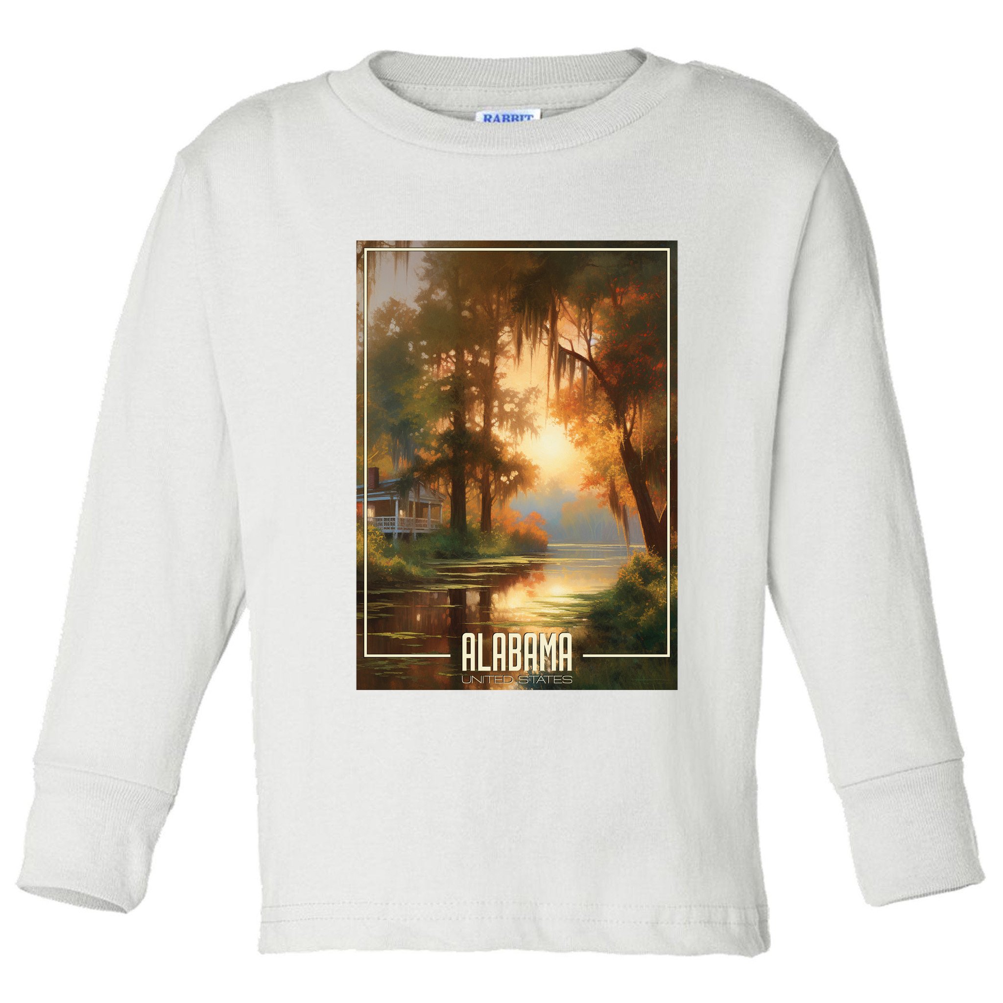 Serene Southern Sunset Alabama Toddler Long Sleeve Shirt