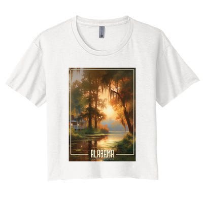 Serene Southern Sunset Alabama Crop Top