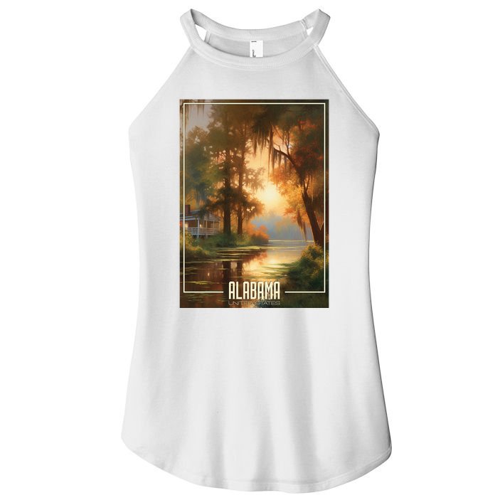 Serene Southern Sunset Alabama Women's Perfect Tri Rocker Tank