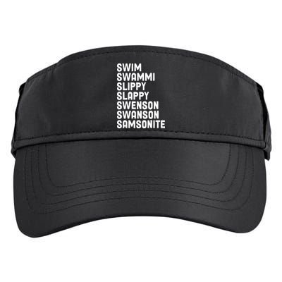 Swammi Slippy Slappy Swenson Swanson Samsonite Adult Drive Performance Visor