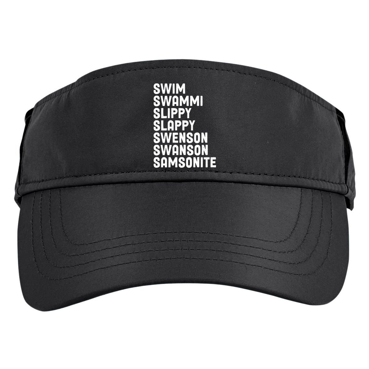 Swammi Slippy Slappy Swenson Swanson Samsonite Adult Drive Performance Visor