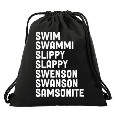 Swammi Slippy Slappy Swenson Swanson Samsonite Drawstring Bag