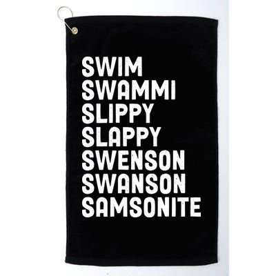 Swammi Slippy Slappy Swenson Swanson Samsonite Golf Towel