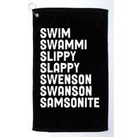 Swammi Slippy Slappy Swenson Swanson Samsonite Golf Towel