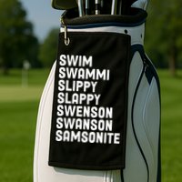 Swammi Slippy Slappy Swenson Swanson Samsonite Golf Towel